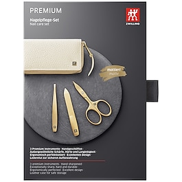 Ensemble manucure pédicure 3 pièces, avec ciseaux à ongles combinés
